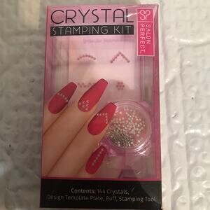 Salon Perfect Nail Crystal Stamping Starter Kit, 144 Crystals